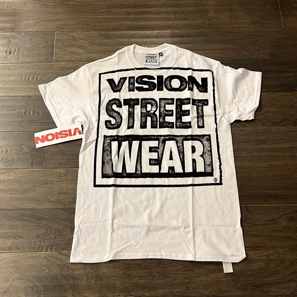 Vision Street Wear VSW skate skateboard bmx T Shirt white Mens Size Medium